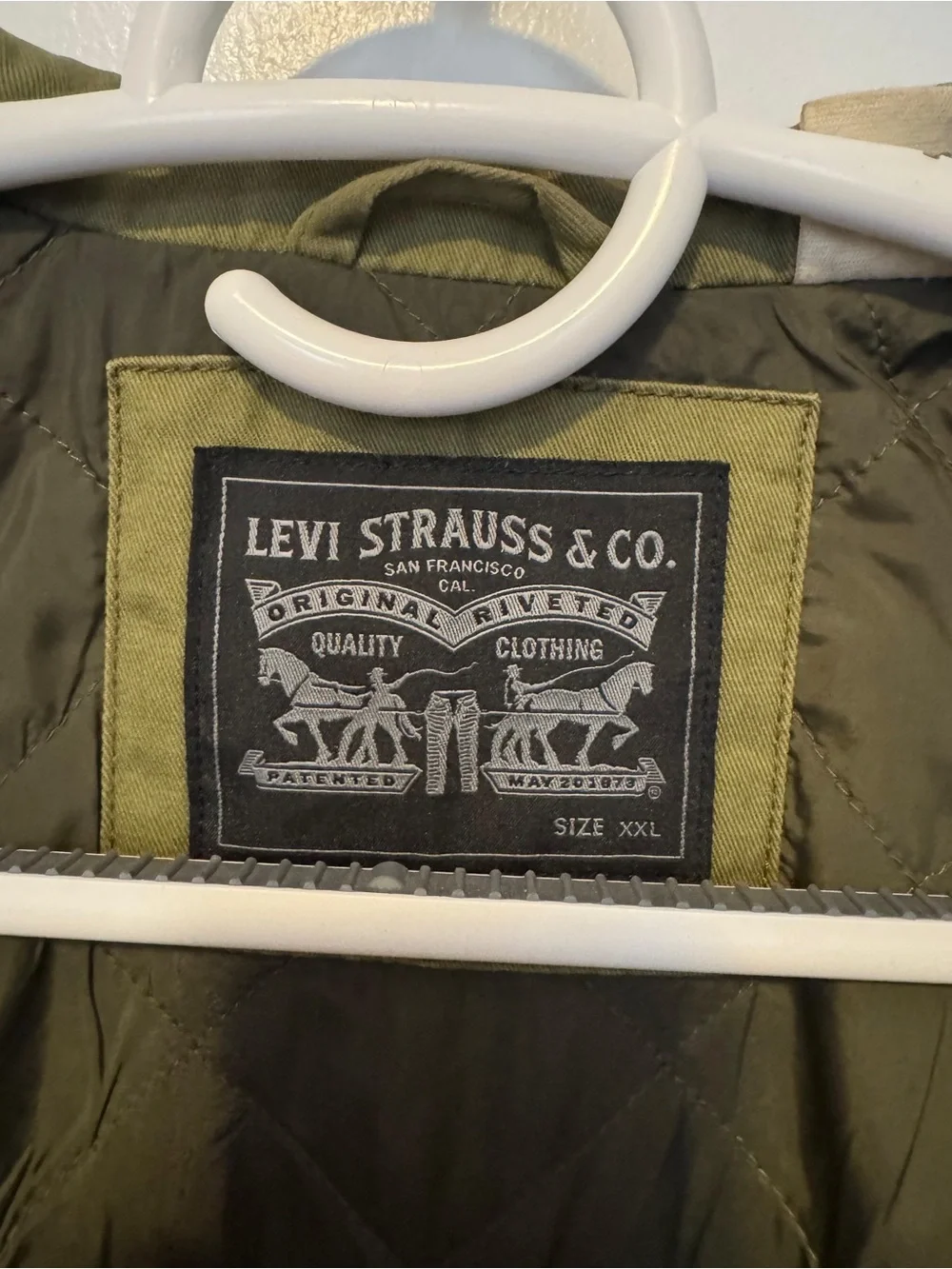 Levi's Men's Olive Green Military Field Jacket XXL